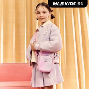 [택가179,000원][MLB키즈]걸즈 스트릿 바시티 크롭 패딩점퍼 BOS (Mg.Lavender)7FJPV0451-43LDM
