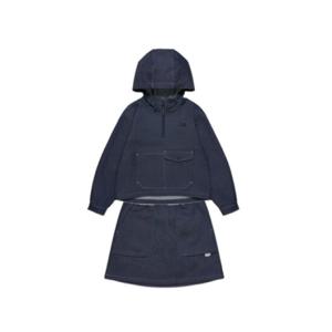 내셔널지오그래픽키즈 K251GANGSK210 여아 데일리 베스트아이템 크롭 아노락 스판데님 점퍼+스커트 세트