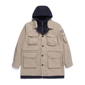 내셔널지오그래픽 N251MJP100 NRN 아웃포켓 후드 배색 초어 점퍼 D/BEIGE