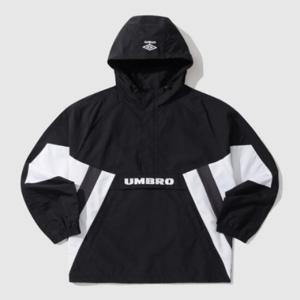 엄브로자켓 LQC UP121CWT25-BLK 컬러블록 후드집업 아노락 / BLK