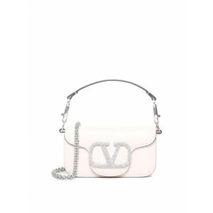 [VALENTINO] 여성 크로스 바디 백 Loc 스몰 숄더 위드 주얼 로고 6W2B0K53KNT7NX 화이트 /8
