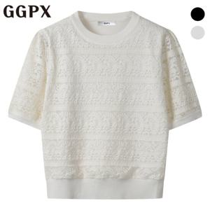 GGPX  레이스 반팔 니트 (GP3KP007F)