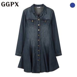 [지지피엑스]러플 데님 미니 원피스 (GP2OP024F)