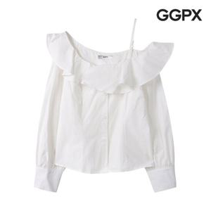 GGPX  러블리 셔링 오프숄더 블라우스 (GP3SH043F)