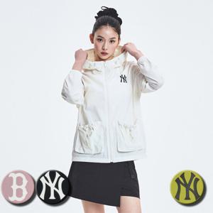 MLB 공용 고프코어 경량 나일론 립스탑 바람막이 점퍼 (3AWJB0453)