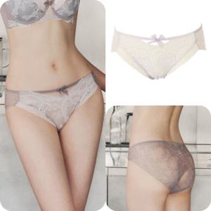 [비너스]오르화 크리미한 자수 시스루 노라인 망사팬티 OPT5917S