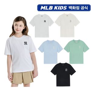 MLB키즈 베이직 스몰로고 반팔티셔츠 (7ATSB0453WH)