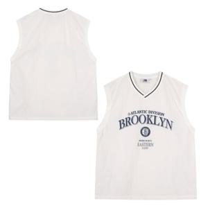[NBA] BKN 팀 우븐 슬리브리스 (화이트) N252TS441P