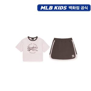 MLB키즈  스티릿 여아 티셔츠세트CL (7FS1V125350PKL)