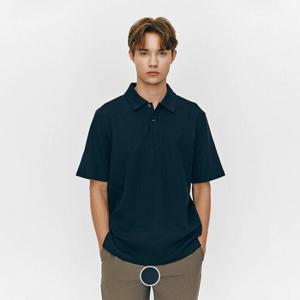 [지오다노/본사] 015505 와플 폴로넥 반팔 티셔츠