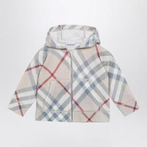 BURBERRY 밝은 색상의 체크 모티브가 들어간 후드 카디건 8093851156931/XH_BURBE-A2205