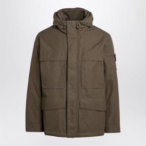 STONE ISLAND 후드가 달린 밀리터리 그린 멀티포켓 재킷 8115452F1/XH_STONE-V0054