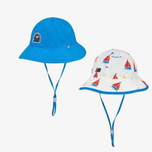 뉴발란스모자 PQC NK8BES407U-50 패턴 리버서블 메쉬 버킷햇
