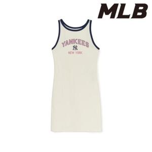 MLB (3FOPV0253-50CRS) 여성 바시티 빈티지 슬림핏 나시 원피스