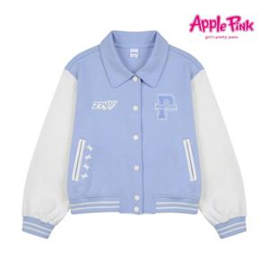 [애플핑크]블록코어 카라 바시티 자켓 (APF9T103GST)