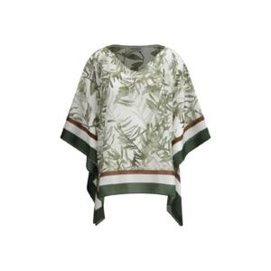 BRUNELLO CUCINELLI 자카드 디테일 실크 블라우스 1996825