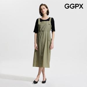 [GGPX] 사이드 빅 포켓 스트링 바스락 원피스 (GP4OP080F)