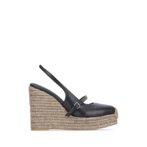 BRUNELLO CUCINELLI 브루넬로 쿠치넬리 블랙 웨지 샌들 1995653