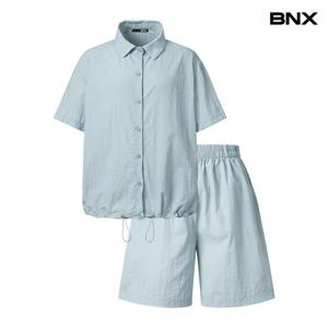 [BNX]반팔 셔츠 숏팬츠 셋업 (BX2OP017L0)