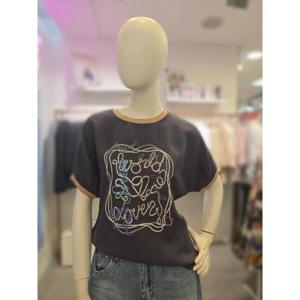 수스 세이브존03 로프 나염 블라우스 KSMS252BBL553