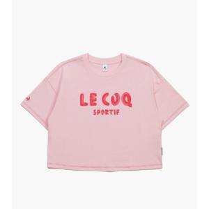 르꼬끄 여성 크롭 루즈핏 반팔티셔츠 QQ222LRS51 LPK OWT