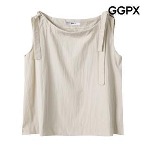 [GGPX] 숄더 매듭 베이직 뷔스티에 셔츠 (GP4SH047F)