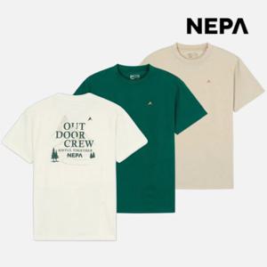 네파 남성 여성 여름 반팔티 라운드 그래픽 여행 티셔츠 7LD5379