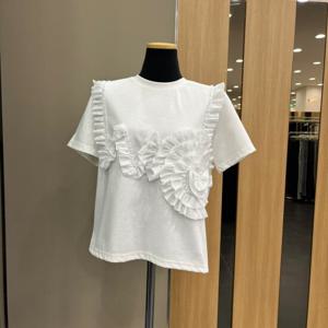 [에고이스트]프릴패치반팔티셔츠 ER2BX005