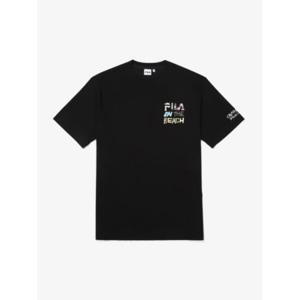 휠라반팔티 TQJ FS2RSF2A07X-BLK 아티스트 이진 FILA ON BEACH 반팔티