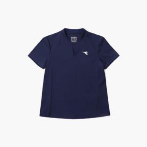 디아도라반팔티 KQJ D4222TTS97NVD 크로스코트 퍼포밍 카라 티셔츠 우먼 NAVY
