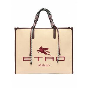 [ETRO] 여성 토트 백 로고 자수 1N00970900800 베이지 /8