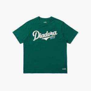 디아도라반팔티 KQJ D4121LRS11GND 크래프트 로고 티셔츠 DARK GREEN
