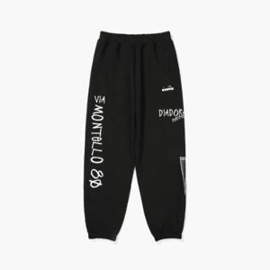 디아도라바지 KQJ D3323RPT32BLK 락앤런 스웨트 조거 팬츠 BLACK
