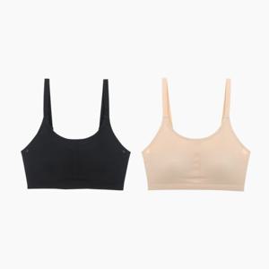 JHWBB070 제임스딘 여성 무봉제 프리커팅 메쉬 브라탑 노와이어 브라