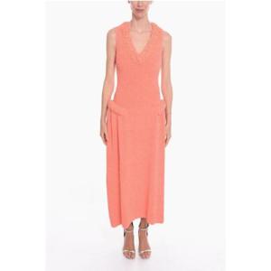 BOTTEGA VENETA 테리코튼 텍스처드 롱 원피스 1155751