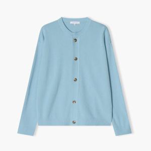 리버클래시 25S/S 트루블루 엘보패치 라운드넥 가디건 LLS51506