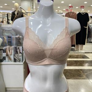 [비비안]자가드 풀컵 노와이어 몰드 브라 BR6729 SK