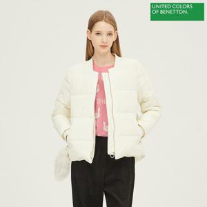 [베네통] FUR 방울 덕다운 패딩 BAPDB4361_IV