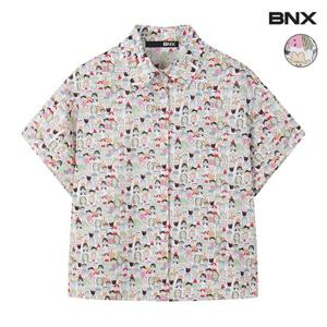 [BNX] 카라넥 코튼 반팔 셔츠(BW2BL034L0)