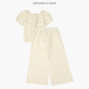 [셀덴(아동)]와이드 바지 상하세트 EDRT24403_