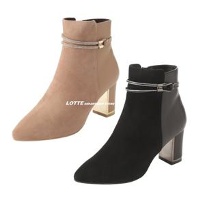 [엘칸토(여성화)]여성쿠션 7.0CM 스톤 앵클부츠 LCWA04U34C 블랙