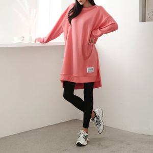 [아이우먼]빅사이즈 408 데일리루즈패치롱티 DILK760