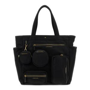 안야힌드마치 여성 블랙 나일론 토트백 157582_BLACK