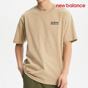 [뉴발란스] 반팔티 /A5- NBNEE2S051 37 / UNI 플로킹 레터링 반팔티(SEMI-OVER FIT)