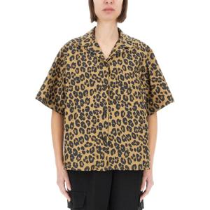 아스페시 레오파드 프린트 캐주얼 핏 셔츠 5401 L10960226