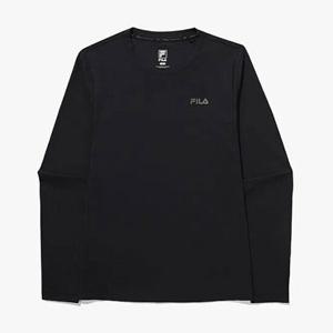 휠라긴팔티 KQC FS2RLG1251F-BLK  라운드형 밑단 긴팔티