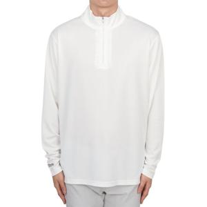 말본골프 골프웨어 에버그린 남성 반집업 긴팔티셔츠 ME0001 WHT