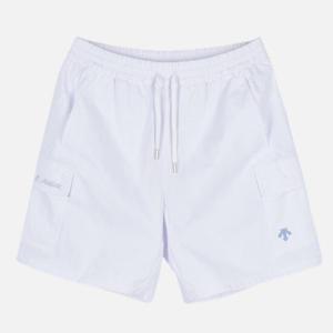 [데상트] 여성 카고 포켓 4.5부 우븐 반바지 화이트 SP122UHP33
