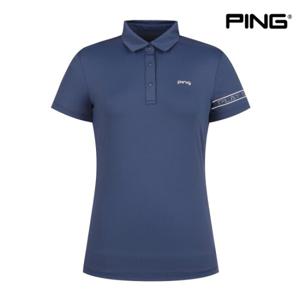 [핑]PING 여성소매메쉬카라 반팔 티셔츠 122C2TO952 NA 골프 반