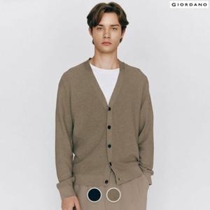 [지오다노] 간절기 브이넥 니트 가디건 055525